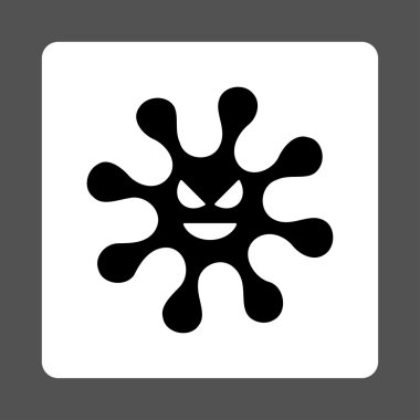 Kötü Ameba yuvarlak kare düğme