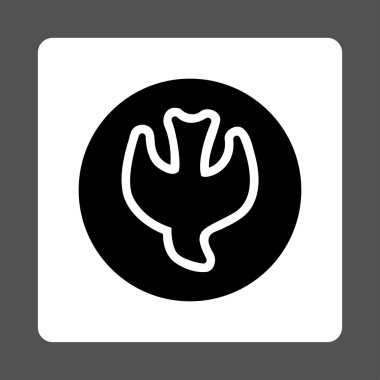 Düşen ruh yuvarlak kare düğme