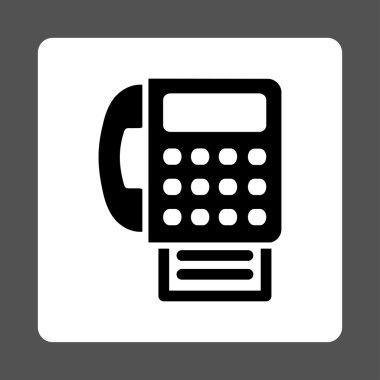 Faks yuvarlatılmış kare düğmesi