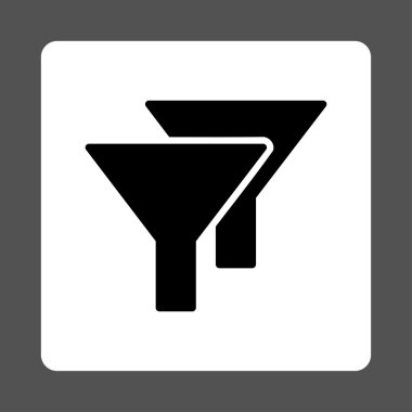 Filtreleri yuvarlak kare düğme