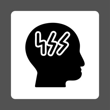 Yuvarlatılmış Kare düğme stres