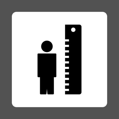 Yüksekliği metre kare düğme yuvarlak