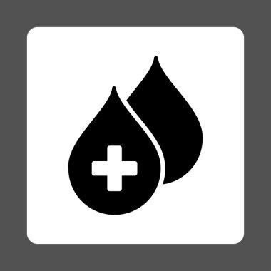 Tıbbi damla kare düğme yuvarlak