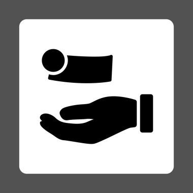 Para ödeme yuvarlak kare düğme