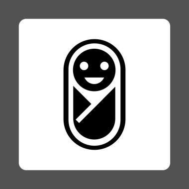 Yenidoğan Yuvarlak Kare Düğmesi