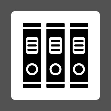 Office kitaplar yuvarlak kare düğme