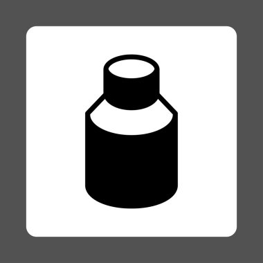 Yuvarlatılmış Kare düğme şişe