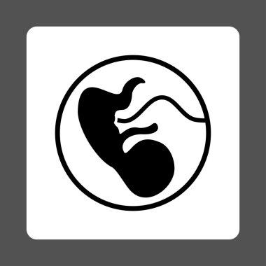 Hamilelik Yuvarlak Kare Düğmesi