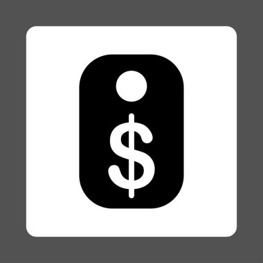 Fiyat Etiketi Yuvarlak Kare Düğmesi