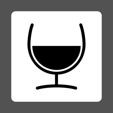 Çare cam kare düğme yuvarlak