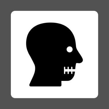 Dikili ağız yuvarlak kare düğme