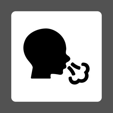 Hapşırma yuvarlak kare düğme