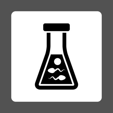 Sperm sıvı yuvarlak kare düğme