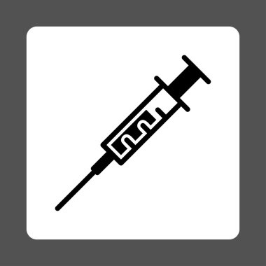 Yuvarlatılmış Kare düğme şırınga