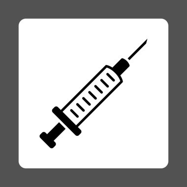 Yuvarlatılmış Kare düğme şırınga