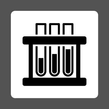 Test tüpleri yuvarlak kare düğme