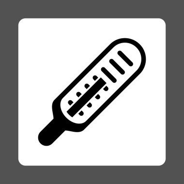 Termometre yuvarlak kare düğme