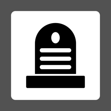 Mezar taşı yuvarlak kare düğme