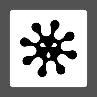 Mikroorganizma yuvarlak kare düğme