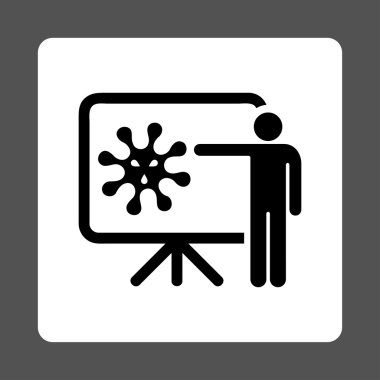 Mikroorganizma rapor yuvarlak kare düğme