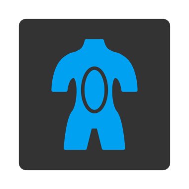 Anatomi yuvarlak kare düğme