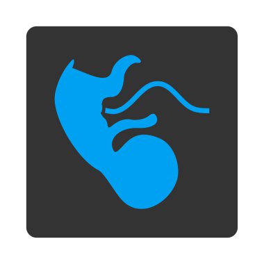 Maymun embriyo yuvarlak kare düğme