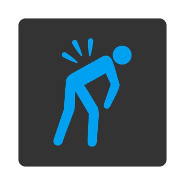 Sırt ağrısı yuvarlak kare düğme