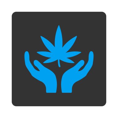 Kenevir bakım yuvarlak kare düğme