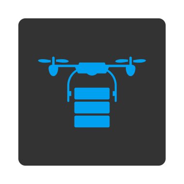 Kargo hava dron yuvarlak kare düğme