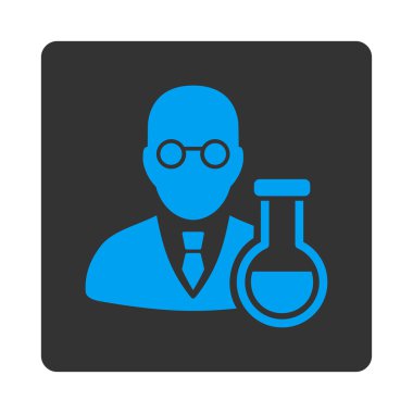 Kimyager Yuvarlak Kare Düğmesi