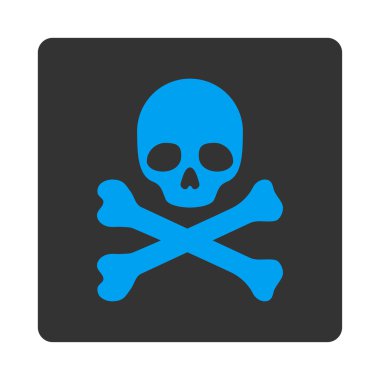 Ölüm yuvarlak kare düğme