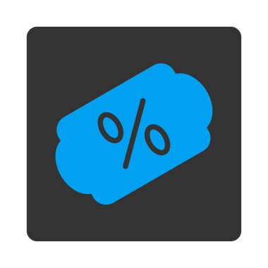 İndirim Etiketi Yuvarlak Kare Düğmesi