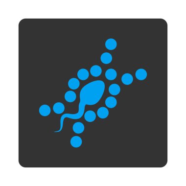 DNA ikileşmesi yuvarlak kare düğme