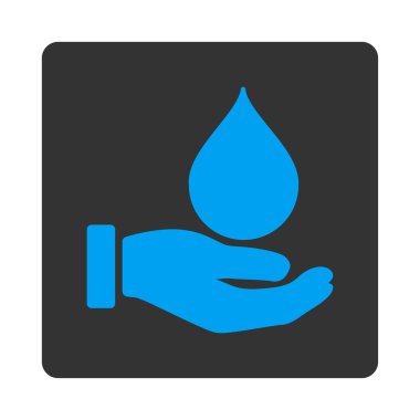 Kan yuvarlak kare düğmeye Bağış