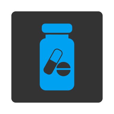 Uyuşturucu konteyner yuvarlak kare düğme