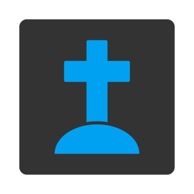 Mezarlık yuvarlak kare düğme