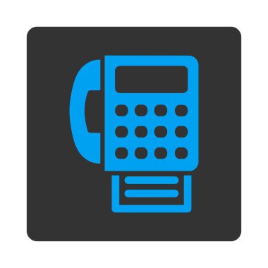 Faks yuvarlatılmış kare düğmesi