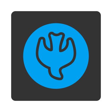 Düşen ruh yuvarlak kare düğme