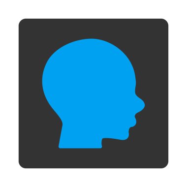 Baş Yuvarlak Kare Düğmesi