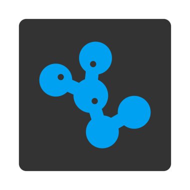 Basiller koloni yuvarlak kare düğme