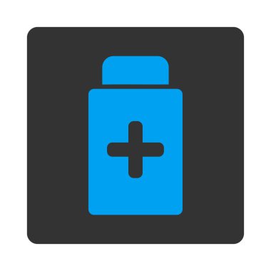 İlaç konteyner yuvarlak kare düğme