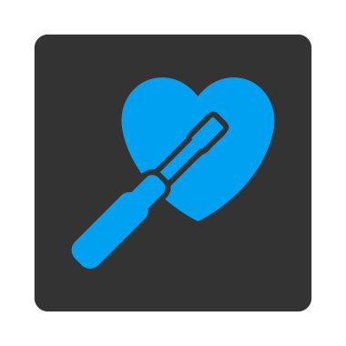 Kalp Akort Yuvarlak Kare Düğmesi