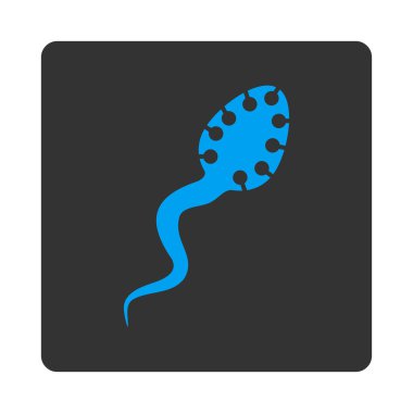 Bulaşıcı mikrop yuvarlak kare düğme