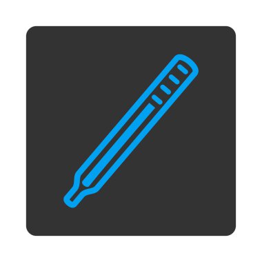 Tıbbi termometre yuvarlak kare düğme