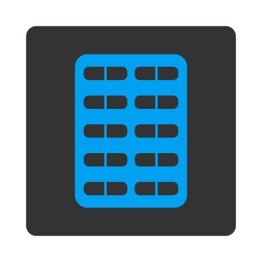 Haplar Yuvarlak Kare Düğmesi