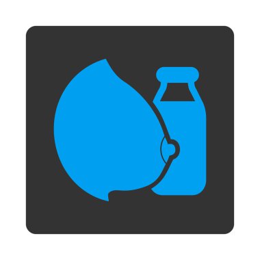 Anne Sütü Yuvarlak Kare Düğmesi