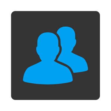 İstemciler yuvarlak kare düğme