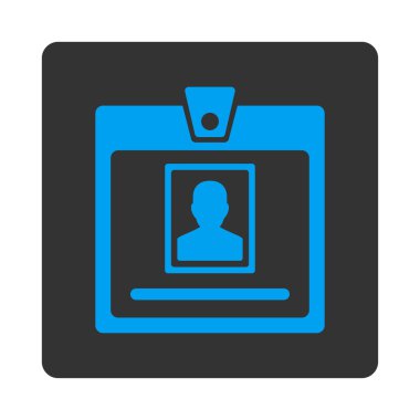 Kişi rozet yuvarlak kare düğme