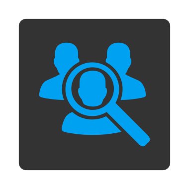 Hastalık yuvarlak kare düğmeye keşfetmek