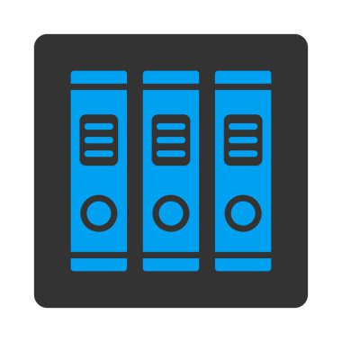 Office kitaplar yuvarlak kare düğme